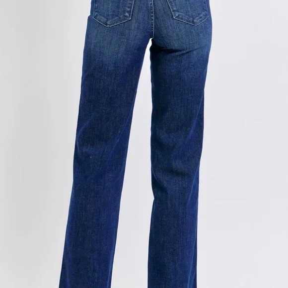 Judy Blue Dark Blue Straight Leg Jeans - Picture 6 of 10